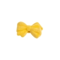 Perle nœud papillon floquée jaune vif pour la création de bijoux DIY et accessoires - Nœud / Jaune