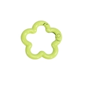 Grüner blütenförmiger Metall-Federring-Verschluss für DIY-Schlüsselanhänger - Fünfblättrige Blume / Obstgrün
