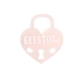 Pink heart-shaped acrylic lock charm with Keys To My Heart text for DIY jewelry making - Heart Lock / Light Pink