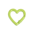 Mosquetón de corazón verde lima para llaveros DIY y accesorios de bolsos y mochilas - Corazón / Verde Fruta
