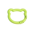 Lichtgroene beer-vormige legering karabijnhaak voor DIY sleutelhanger accessoires - Beer hoofd veer gesp / Groen