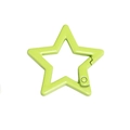 Star-shaped light green alloy spring ring buckle for DIY keychain craft accessories - Pentagram / 31*32mm / Fruit Green