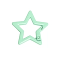 Mint green star shaped alloy spring ring hook for DIY keychains and accessories - Pentagram / 31*32mm / Milky Green