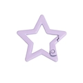 Star shaped lavender metal spring ring buckle for DIY accessory and keychain making - Pentagram / 31*32mm / Purple