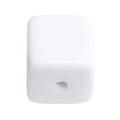White square acrylic cube bead with round edges and smooth hole for DIY jewelry making - Extra Large (15.5mm) / White