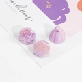 DIY accessory of light purple iridescent lotus pod bead with a soft pearl luster finish - Solid Light Purple Iridescent