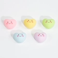Perline acriliche a forma di cuore con faccine sorridenti color pastello per gioielli fai-da-te - Sorriso Occhio Cuore / Colore Casuale