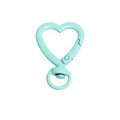Chiusura a cuore verde menta con anello rotante a 360 gradi per creazioni fai-da-te - Smeraldo