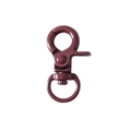 Wine red spring lobster clasp swivel snap hook accessory for DIY keychain making - Coffee