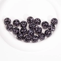 Purple and black leopard print acrylic round beads for DIY jewelry and keychains - Transparent Leopard Print / 16mm / Light Purple