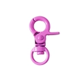 Durable purple trigger snap hook with 360-degree swivel ring for DIY keychains - Rose Purple