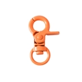 Orange swivel spring gate lobster clasp and metal snap hook for DIY keychains - Light Orange