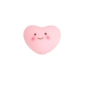 Roze hartvormige acrylkraal met schattige cartoon smiley voor DIY sieraden maken - Hart Oog Glimlach / Roze