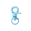 Light blue metal rotating lobster clasp and swivel ring for DIY keychain accessories - Light Blue