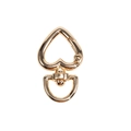 Polished gold heart-shaped rotating lobster clasp for DIY keychains and bags - Small / Small-KC Gold
