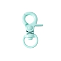 Mint green spring lobster clasp with 360-degree rotating ring for DIY keychains - Emerald Green