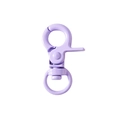 DIY purple swivel lobster clasp with matte paint finish for jewelry and keychains - Light Purple