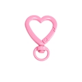 Chiusura a molla rosa a forma di cuore per portachiavi e accessori fai da te - Pesca