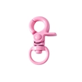 Pink metal lobster swivel clasp hook with spring gate for DIY keychains and accessories - Peach Pink