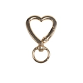 Chiusura a moschettone girevole a cuore dorata lucida per accessori portachiavi fai da te - Oro KC