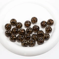 Polished acrylic leopard print beads in brown and black for DIY jewelry making - Transparent Leopard Print / 16mm / Light Coffee