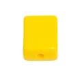Perle rettangolari in acrilico giallo brillante per gioielli fai da te e bracciali - Infilatura perline / Rettangolo-Giallo