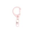 Rosafarbener matter Metall-Karabinerverschluss für DIY-Schlüsselanhänger - D-Ring-Clip-Anhänger / Hellrosa