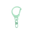 Mattgrüner D-Ring Schlüsselanhänger aus Legierung mit 360 Grad drehbarem Verschluss - D-Ring-Clip-Anhänger / Milchiges Grün