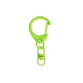 Neongrüner drehbarer Karabinerverschluss mit Lackierung für DIY-Schmuckzubehör - D-Ring-Clip-Anhänger / Frühlingsgrün