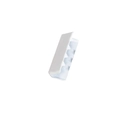 Capocorda rettangolare laccato bianco per creazione di gioielli fai da te - 25mm / Bianco (25MM)