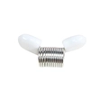 Spring bead stopper tool with white silicone tips for jewelry making and bead threading - Large-White