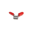 Manueller DIY-Perlenclip mit roten Gummispitzen für die Schmuckherstellung - Klein-Rot