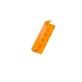 Orangefarbene Metall-U-Schnalle mit Innenzähnen für die sichere Verpackungssicherung - Orange