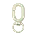 Iridescent light green spring swivel clasp for DIY keychains and bag accessories - UV Dazzling Color / Beige