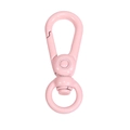 Light pink metal swivel lobster clasp with spring gate and 360-degree rotation ring - Macaron Color Keychain / Light Pink