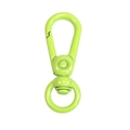 Vibrant green swivel spring snap hook with circular ring for DIY keychains - Macaron Color Keychain / Fruit Green