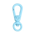 Light blue alloy spring ring buckle keychain connector for DIY bag accessories - Macaron Color Keychain / Light Blue