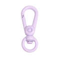 Lavender purple spring gate carabiner ring with 360-degree swivel for DIY crafts - Macaron Color Keychain / Light Purple