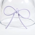 Ciondolo a fiocco viola lavanda in metallo verniciato per creazione di gioielli - Oversize / Viola
