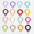 Colorful twisted circle DIY rings in sixteen vibrant colors for jewelry making - Double Circle / Random Color