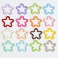 Star-shaped twisted DIY charms in sixteen vibrant colors for jewelry making - Pentagram / Random Color