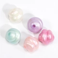 Colorful pearlescent spiral beads set in pastel shades for DIY jewelry making - Spiral Swirl Bead / Pearlescent - Random Color