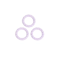 Lavender twisted round ring pendants for DIY keychains and jewelry making accessories - Circle / Light Purple