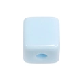 Vierkante acryl kraal in lichtblauw met ronde hoeken voor het maken van DIY sieraden - Blank Vierkant / Mini-Blauw