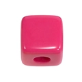 Rozerode vierkante acryl kraal met afgeronde hoeken voor DIY-sieraden en handwerk - Blank Vierkant / Medium-Rozerood