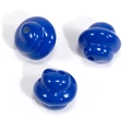 DIY jewelry beads in dark blue lacquer finish for handmade phone chains and bracelets - Spiral Swirl Bead / Lacquer Royal Blue