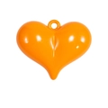 DIY feloranje hars hartvormige hanger voor sleutelhangers en het maken van sieraden - Mandarijn (Groot)