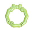 Portachiavi a fiocco verde lime scintillante con finitura glitter perlata - Perlato Verde Frutta