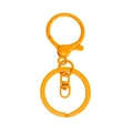 Vibrant orange lobster clasp with flat split ring for DIY jewelry and keychains - Orange