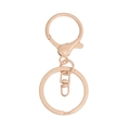 Chiusura a moschettone beige opaco e anello tondo per portachiavi e accessori fai-da-te - Pompelmo